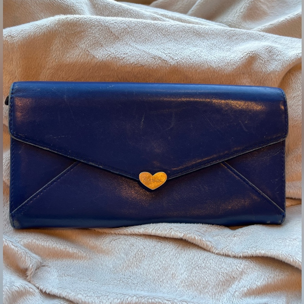 EUC - Paul Smith Royal Blue Love Letter Long Wallet